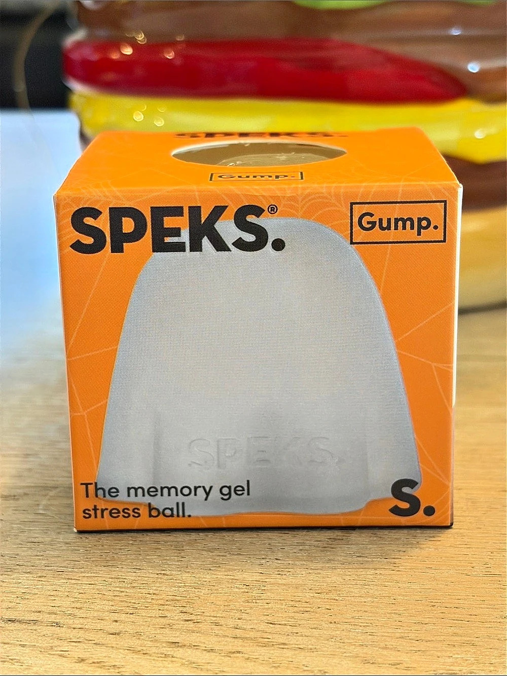SPEKS Gump. Memory Gel Stress Ball Ghost NWT